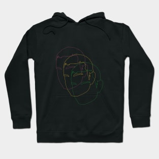 pop art digital line art Hoodie